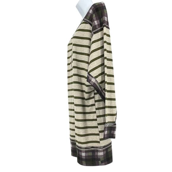 Everlily Rain Blueheaven Long Sleeve Tee Shirt in Grey/Green Size Medium - Picture 3 of 6